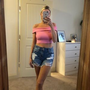 Off the shoulder top!